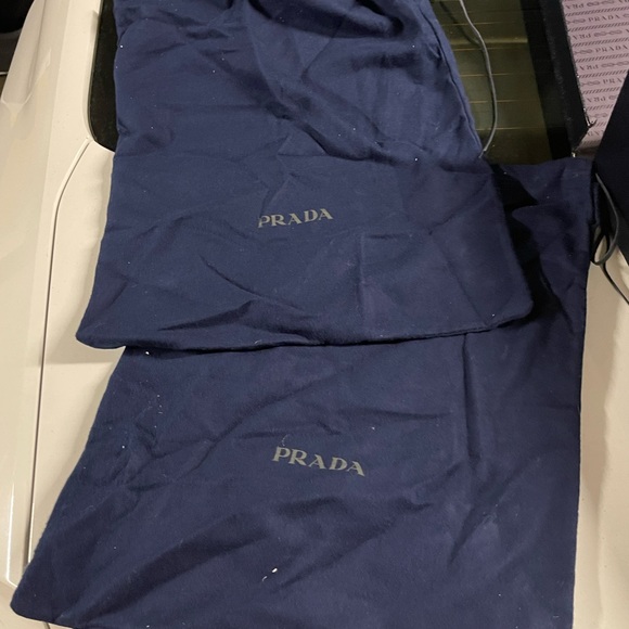 WORN ONCE! UNISEX (WOMENS 8/MEN 5 1/2) PRADA SNEAKERS. EXCELLENT CONDITION! - Picture 12 of 13